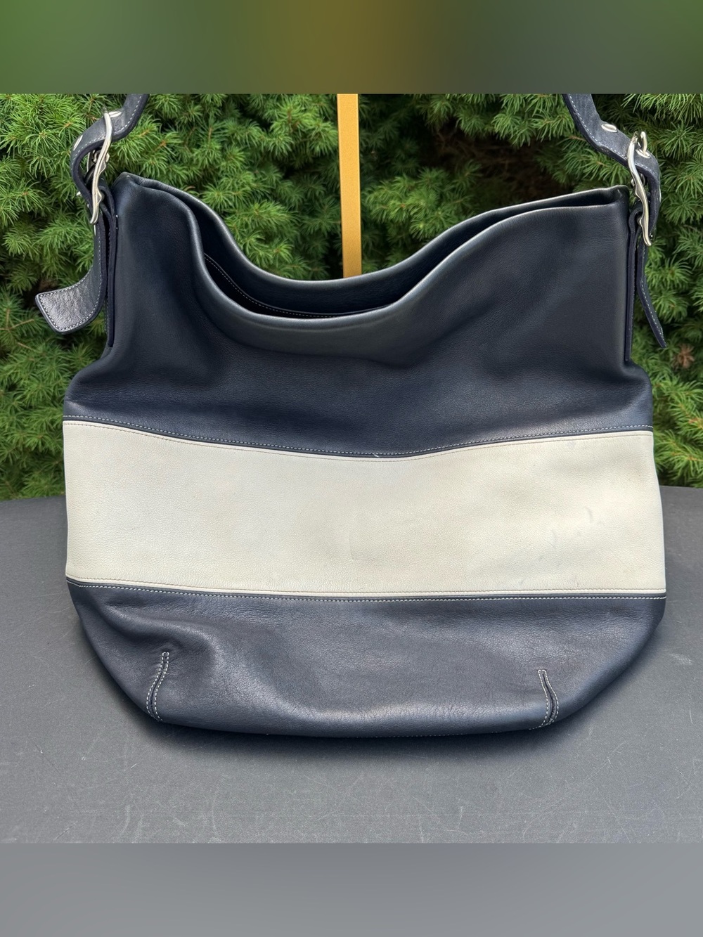 COACH Vintage Rugby Stripe Duffel 9174